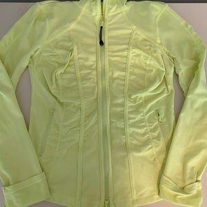 Yellow athletic jacket